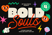 Bold Souls Font Duo, a Sans Serif Font by Sam Parrett (Thumbnail 1 of 9)