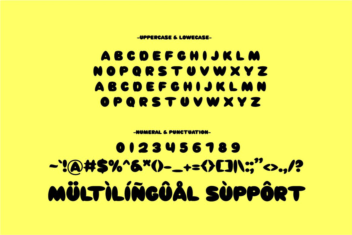 Hunni Buba Handwritten Font, a Handwritten Font by JNJ Studio (Photo 9 of 10)