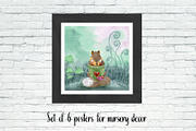 Cute watercolor animals Design Set, an Animal Illustration by Xenia_Art (Thumbnail 14 of 14)