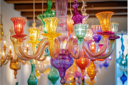 Elegant Murano glass chandeliers, an Arts & Entertainment Photo by Lermont51