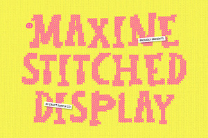 CS Maxine Stitched, a Slab Serif Font by Craft Supply Co.