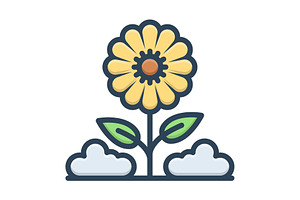 Spring springtime color icon, a Duotone Icon by Creative priyanka