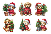Cute Christmas Puppy Clip Art, an Illustration by Design Market (Thumbnail 5 of 5)