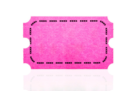Pink ticket isolated featuring ticket, raffle, and tickets