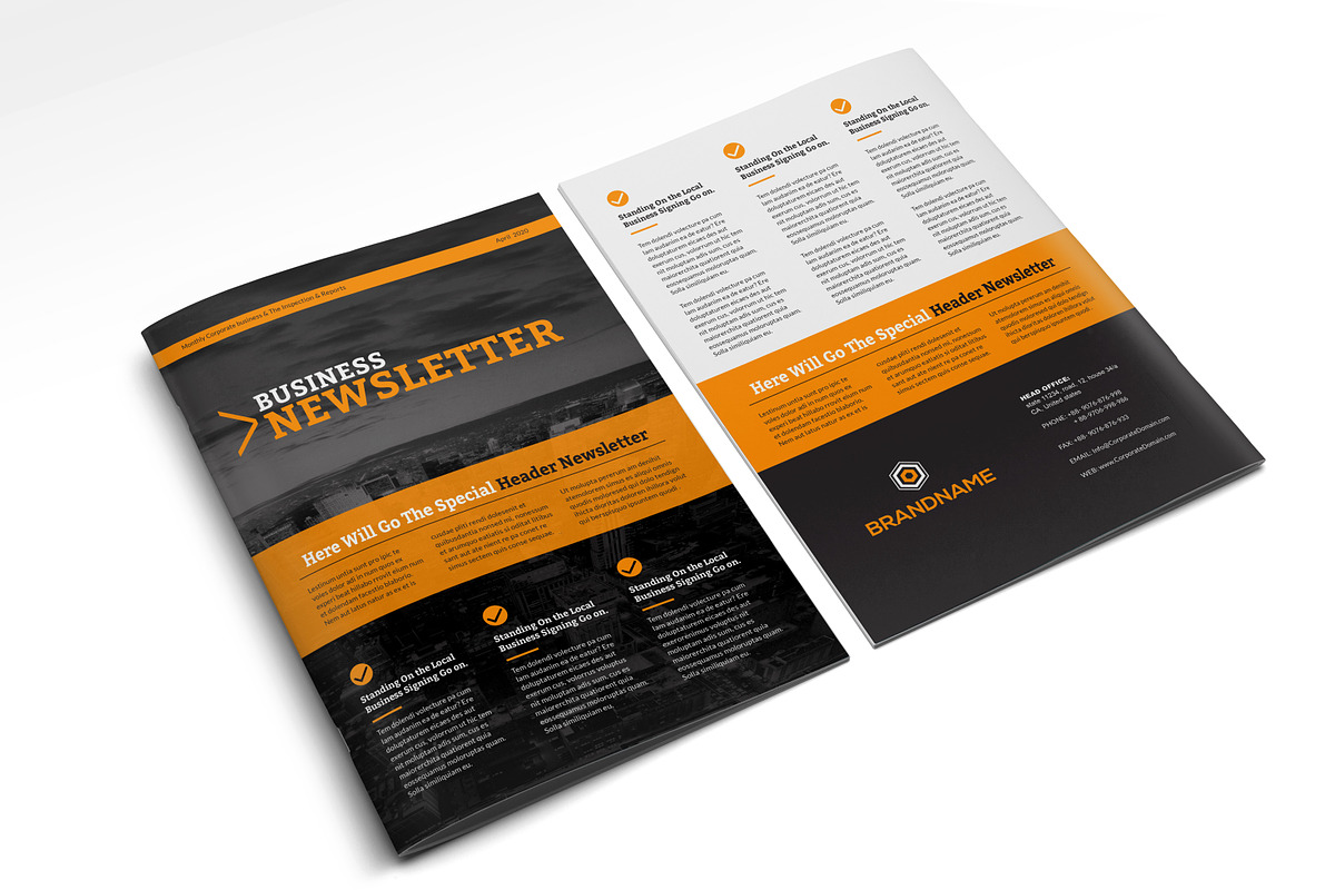 Multipurpose Newsletter Template 06, a Brochure Template by Layout Design