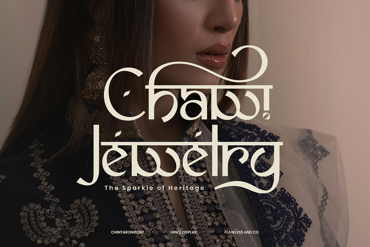 Chintaron - Hindi Display Font, a Font by Flawless And Co (Photo 3 of 10)
