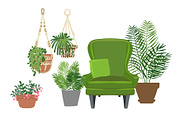 Tropical plants vector., an Illustration by irina.vaneeva (Thumbnail 13 of 15)