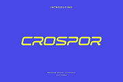 Crospor - Modern Sport Typeface, a Sans Serif Font by Letterna (Thumbnail 1 of 4)