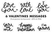 Valentines Bundle Hearts & Lettering, an Object Graphic by Heartmade by Claudia (Thumbnail 5 of 11)