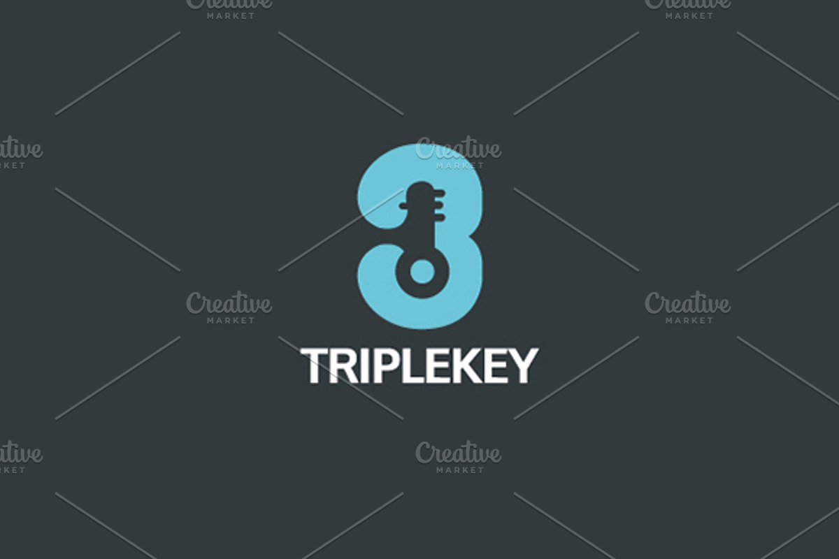 Triple Key, a Branding & Logo Template by blends.studio