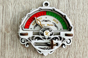 Santa Meter Ornament - Laser Cut, an Object Graphic by VectorPainter (Thumbnail 2 of 10)