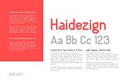 Haidezign Sans Serif, a Sans Serif Font by Krakenbox Studio (Thumbnail 2 of 7)