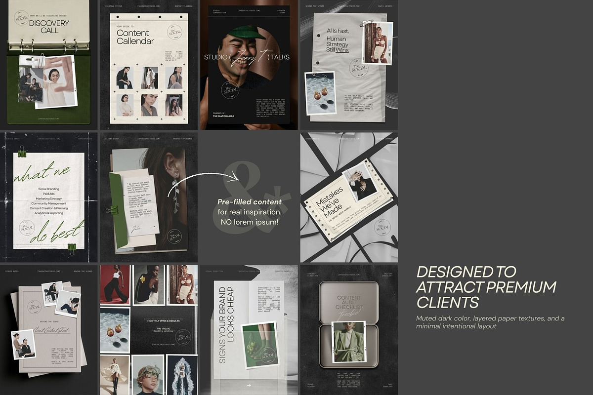 Black Canva Instagram Post Template, a Social Media Template by And Done Studio (Photo 6 of 8)