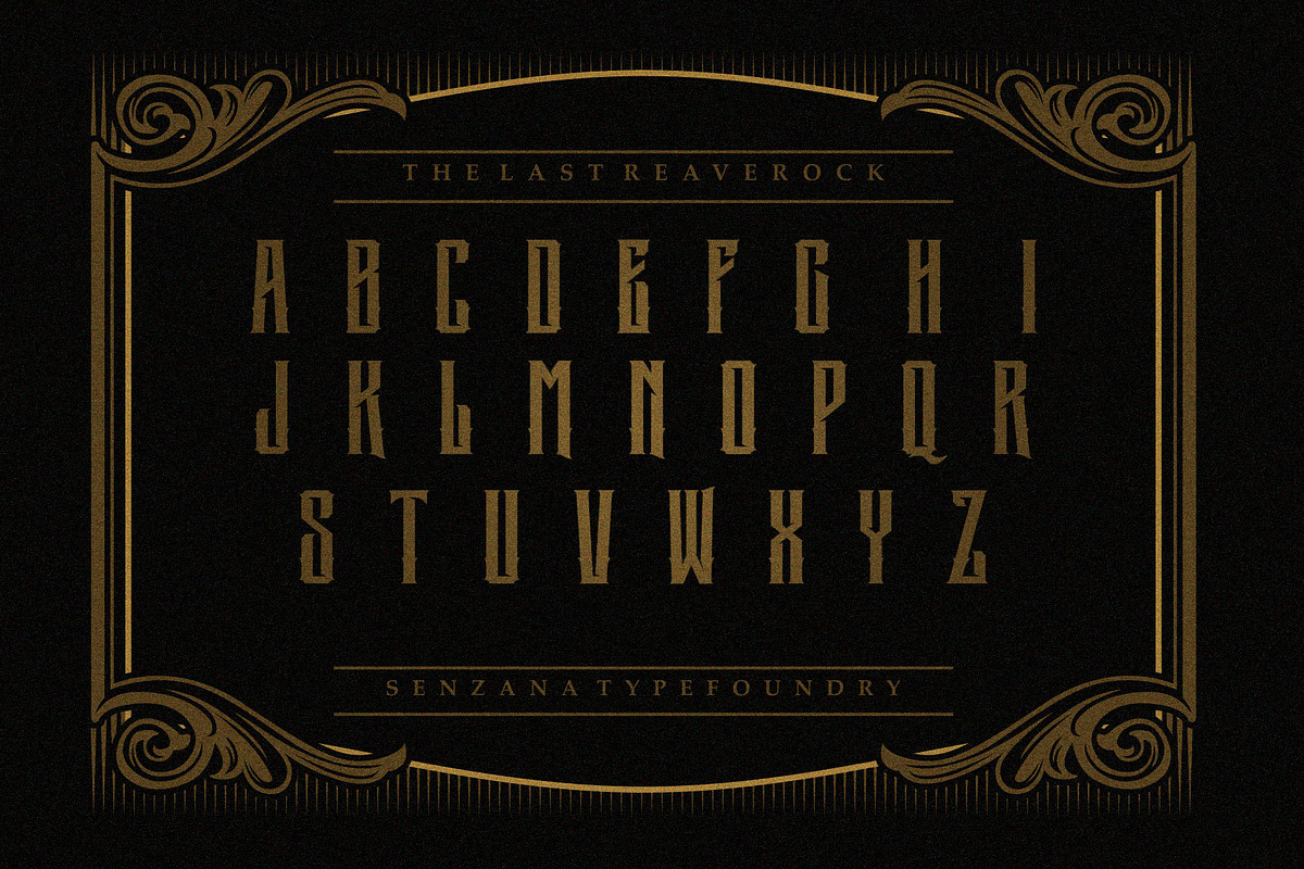 THE LAST REAVEROCK, a Blackletter Font by senzana (Photo 3 of 6)