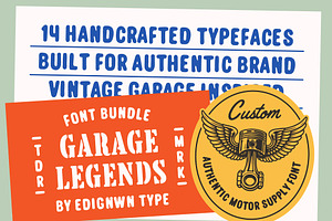 Garage Legends - Font Bundle