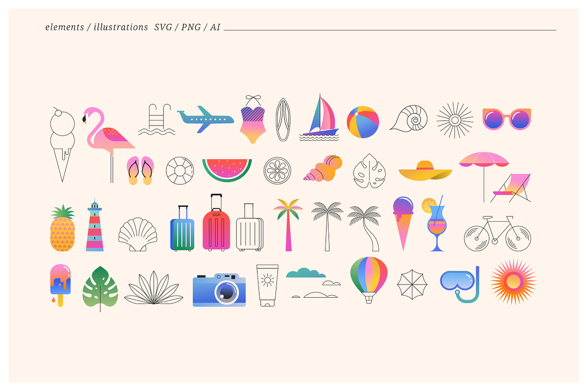Aloha Summer, logos & prints, a Graphic by Marish (Photo 2 of 9)