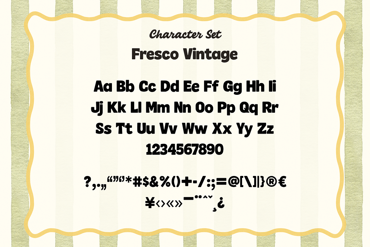 Fresco Vintage – Authentic Retro Duo, a Script Font by Creacy Studio (Photo 9 of 10)
