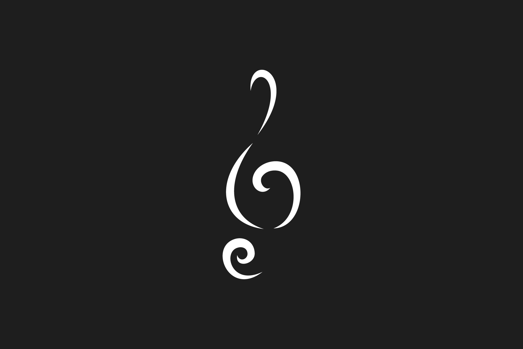 treble clef musical note logo, a Branding & Logo Template by tmts