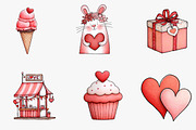 valentine's Sublimation clipart, an Illustration by CreationArt (Thumbnail 5 of 6)