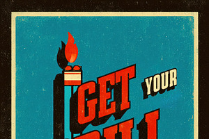 Retro BBQ Vibes Vintage Illustration, a Decorative Illustration by Virgo Studio