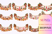 Christmas Bakery Clothesline Clipart, a Seasonal Illustration by Ink Gallery (Thumbnail 4 of 11)