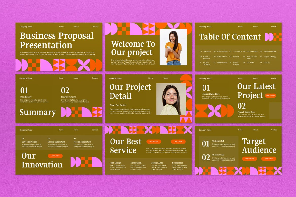 Green Business Proposal Google Slide, a Presentation Template by graphicook (Photo 2 of 4)