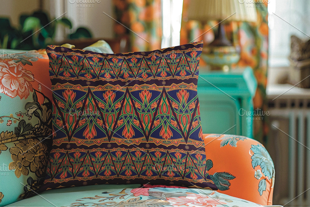 Traditional Indian Seamless Pattern, a Pattern Graphic by PPEthnicDecorPattern (Photo 2 of 4)