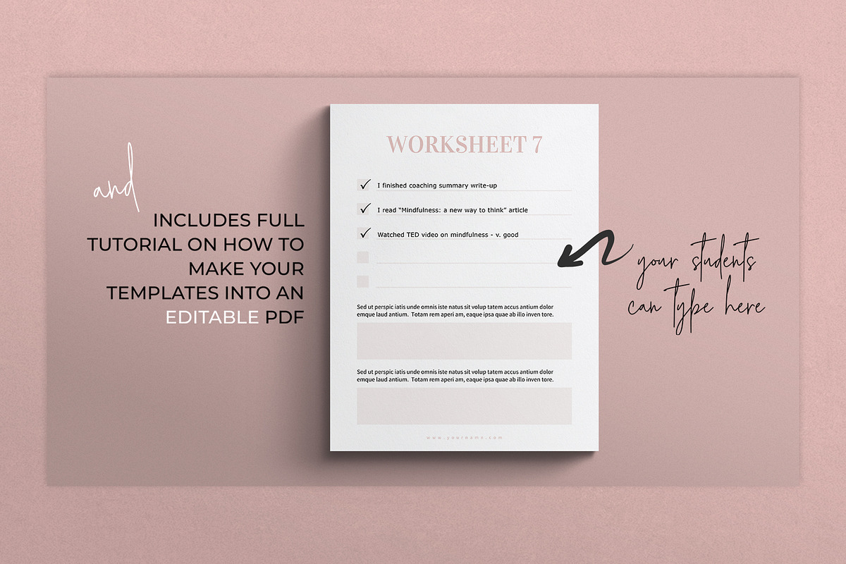 Ebook Workbook Canva Template, a Templates & Theme by Miri Campbell