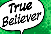 True Believer, a Script Font by Comicraft Fonts (Thumbnail 1 of 3)