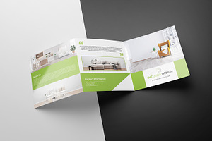 Square Trifold Interior Brochure