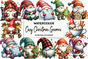 Cozy Christmas Gnomes Clipart P1, an Illustration by DreamArtGraphic (Thumbnail 1 of 5)