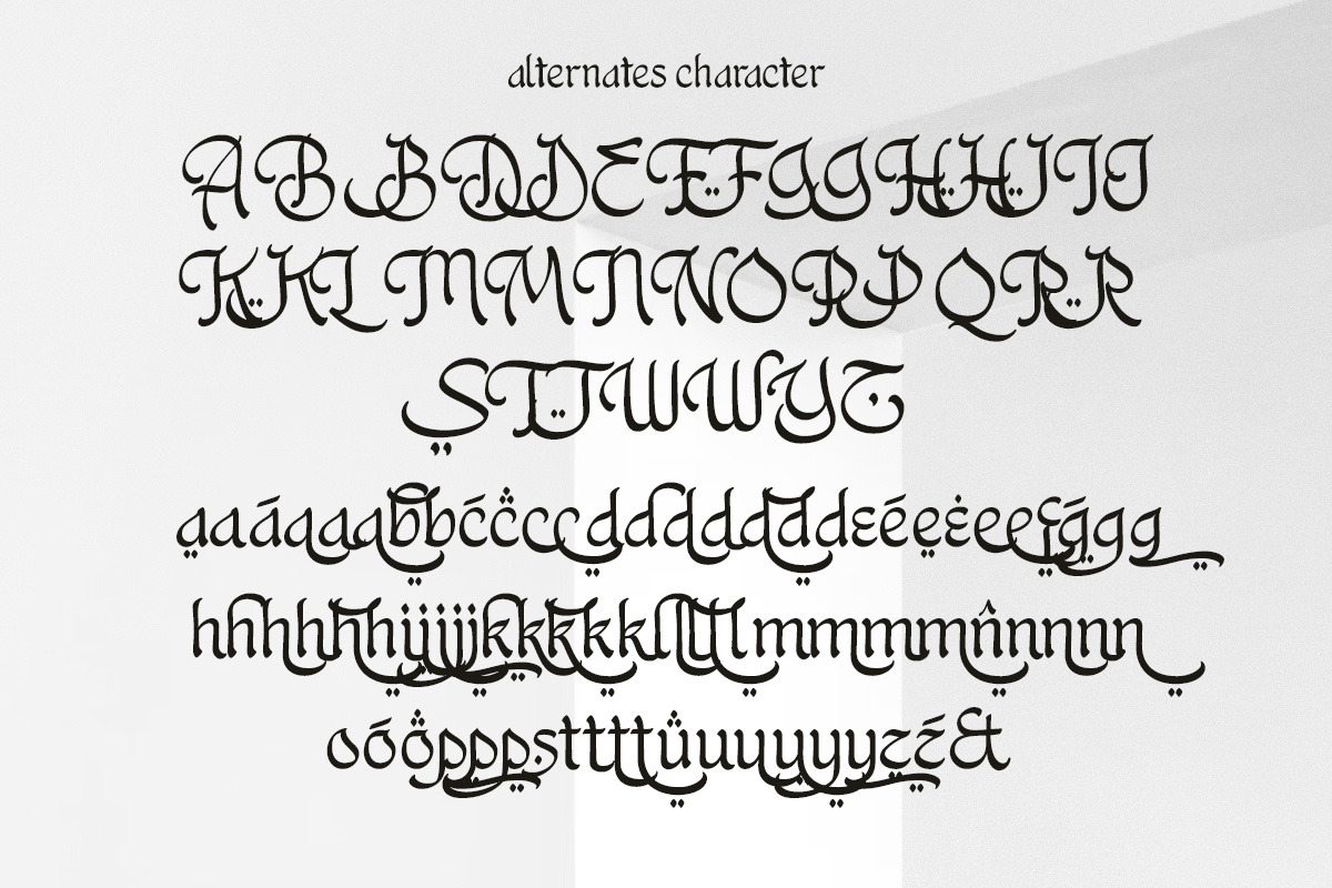 Aljasira Arabic Display Font, a Handwritten Font by Letterhend Studio (Photo 10 of 10)