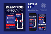 Plumbing Service Flyer, a Flyer Template by graphicook (Thumbnail 1 of 3)