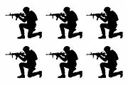 Army soldier silhouette designed, an Illustration by Amazin_art (Thumbnail 5 of 7)