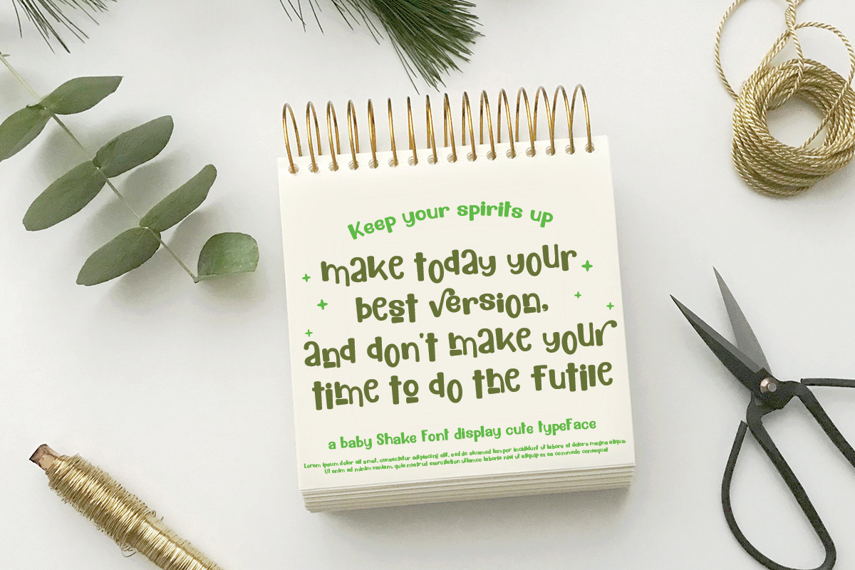 Baby Shake, a Handwritten Font by Bramcreative (Photo 8 of 10)