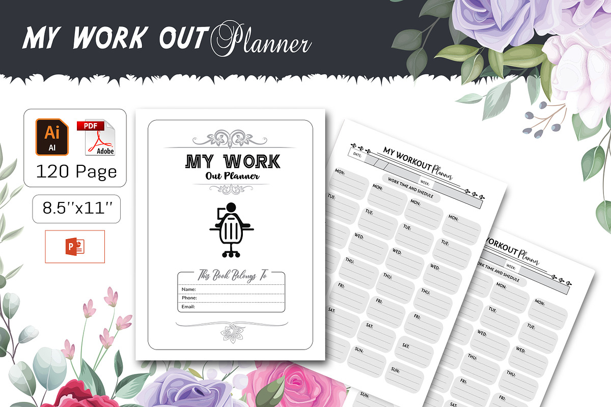 My Workout Journal, a Stationery Template by design_hut (Photo 1 of 3)