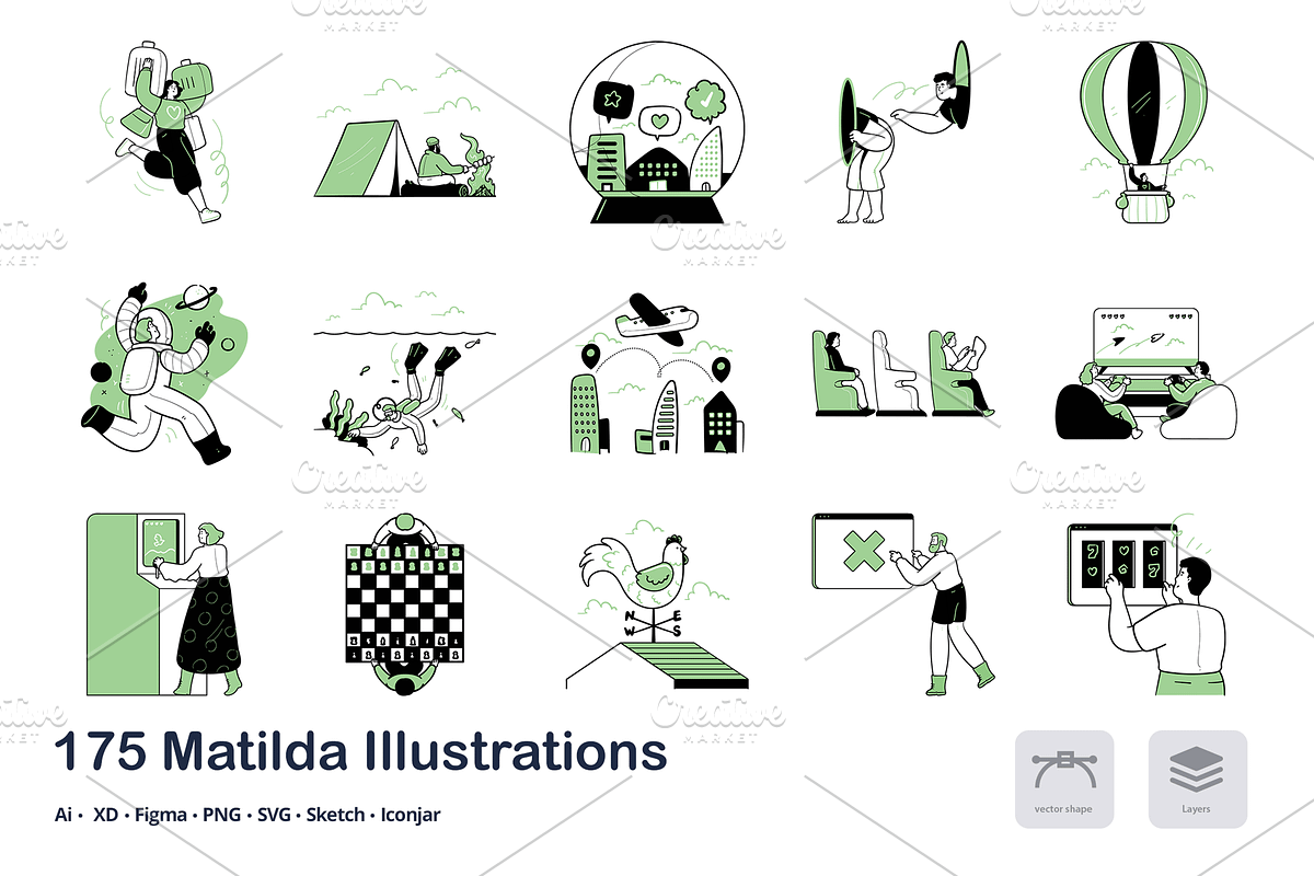 Matilda - 175 Illustrations, an Animal Illustration by Vectopus.com (Photo 10 of 12)