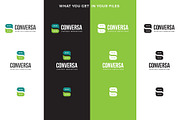 Conversa Chat Support Helpdesk Logo, a Branding & Logo Template by Tovarkovdesign (Thumbnail 4 of 6)