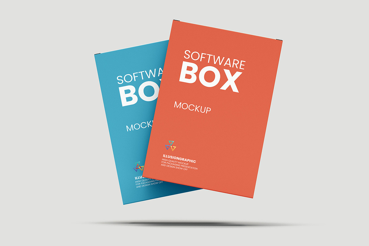 Software Box Mockup v.3 - 11 Views, a Packaging Mockup by Illusiongraphic (Photo 12 of 23)