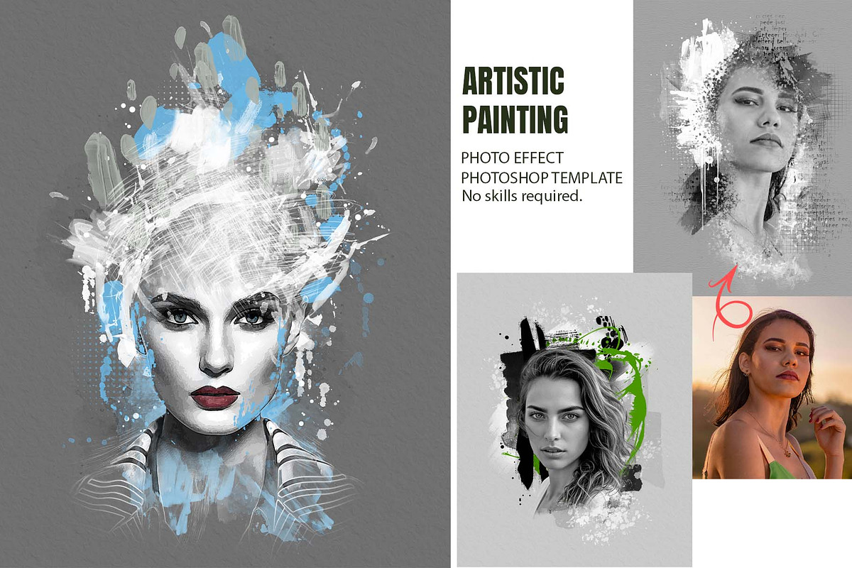 Artistic Painting Photoshop Action, an Action Add-On by MRI STUDIO (Photo 1 of 7)