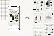 Fashion Blogger LTK Canva Template, a Social Media Template by Deb Creative Studio (Thumbnail 3 of 10)