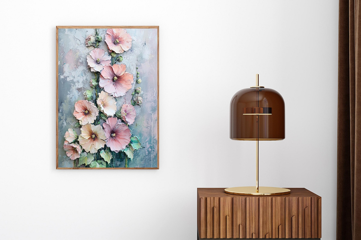 Textural Floral Wall Art Collection, an Illustration by PrintablesByFranklyn (Photo 7 of 10)