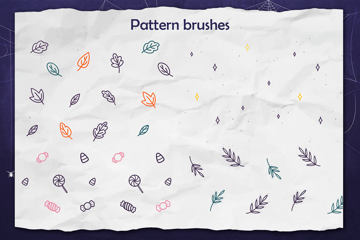 Halloween Procreate Stamp Brushes, a Decorative Illustration by InkPrintsTattoo (Photo 8 of 9)
