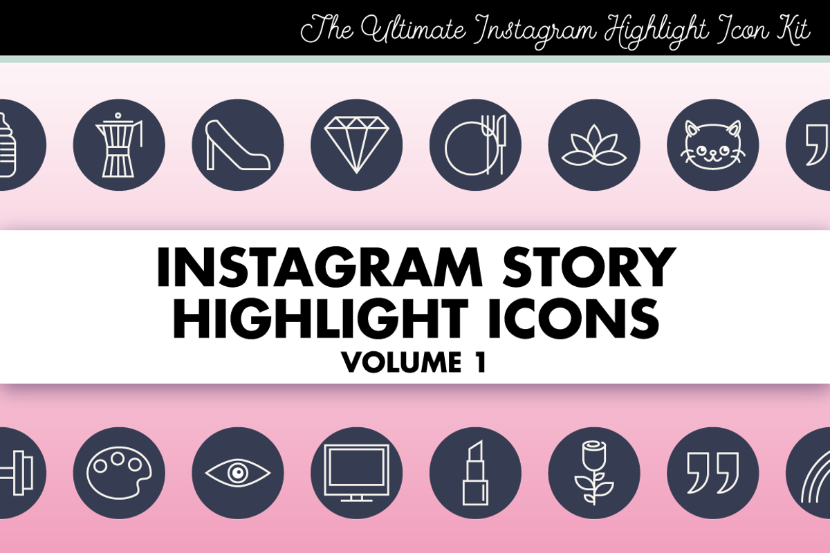 Instagram Story Highlight Icons 1, a Social Media Template by Marmalade Moon (Photo 1 of 3)
