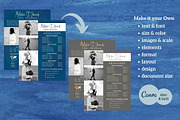 Two Page Media Kit in Navy Blue, a Templates & Theme by ProductiveandFree (Thumbnail 3 of 10)
