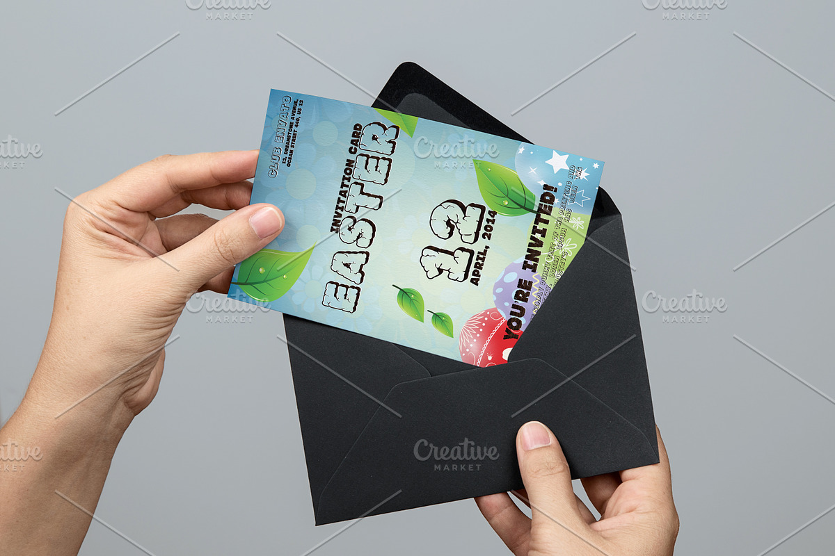 Easter party invitation, an Invitation Template by Konakchiev (Photo 1 of 2)