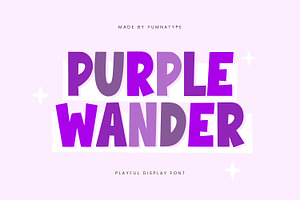 Purple Wander, a Symbol Font by yumnatype