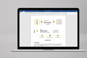cv resume word and canva template, a Resume Template by mijli (Thumbnail 4 of 10)