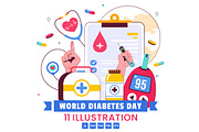 11 World Diabetes Day Illustration, a Healthcare Illustration by denayunebgt (Thumbnail 1 of 5)