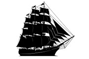 Vintage Sailing Ship SVG Bundle, an Illustration by Designs_River (Thumbnail 29 of 31)